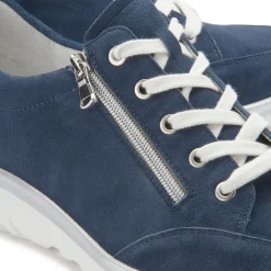 Sneaker|Schnürschuhe|semler Sneaker in Übergrößen Blau