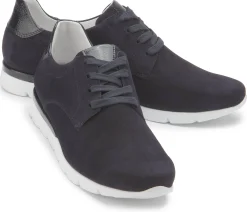 Sneaker|Schnürschuhe|semler Sneaker in Übergrößen Blau
