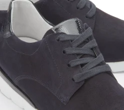 Sneaker|Schnürschuhe|semler Sneaker in Übergrößen Blau