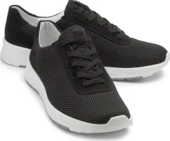 Sneaker|Schnürschuhe|semler Sneaker in Untergrößen Schwarz