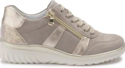 Sneaker|Schnürschuhe|semler Sneaker in Untergrößen Beige