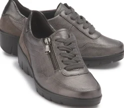 Sneaker|Schnürschuhe|semler Sneaker in Untergrößen Silber