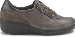 Sneaker|Schnürschuhe|semler Sneaker in Untergrößen Silber