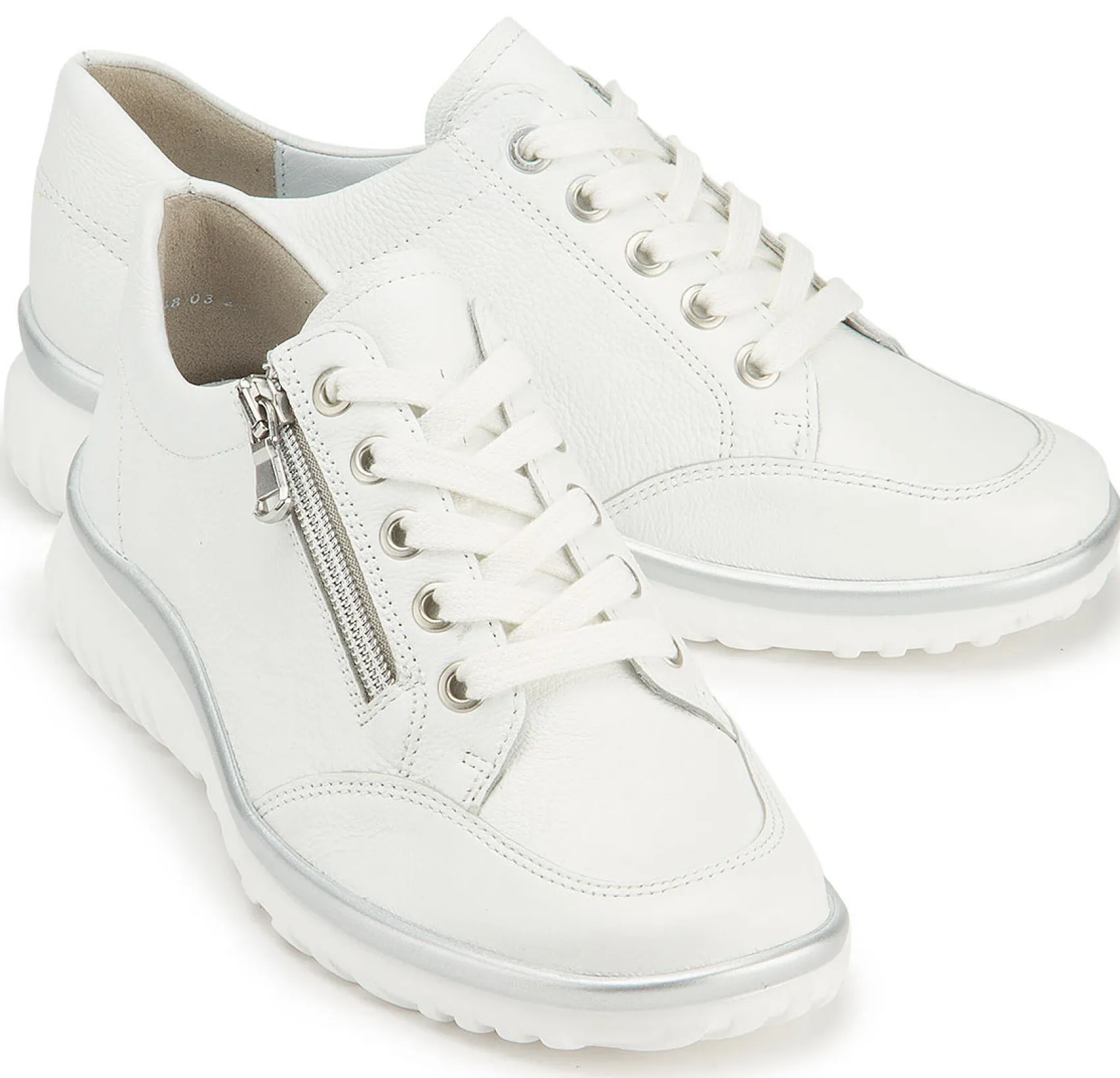Sneaker|Schnürschuhe|semler Sneaker in Untergrößen Weiß