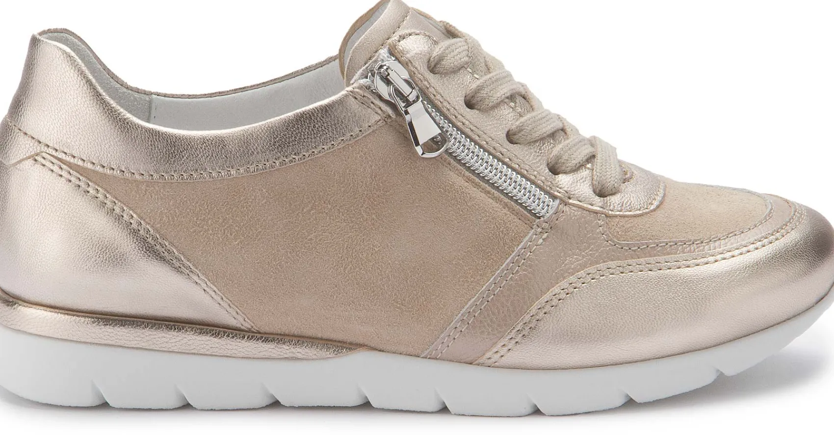 Sneaker|Schnürschuhe|semler Sneaker in Untergrößen Beige