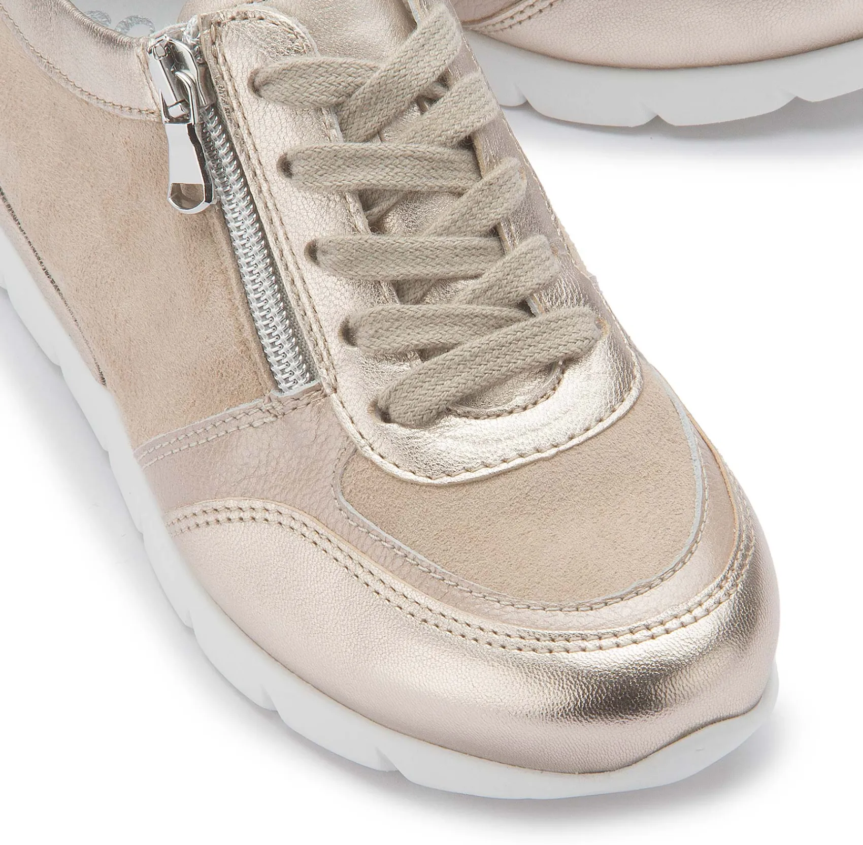 Sneaker|Schnürschuhe|semler Sneaker in Untergrößen Beige