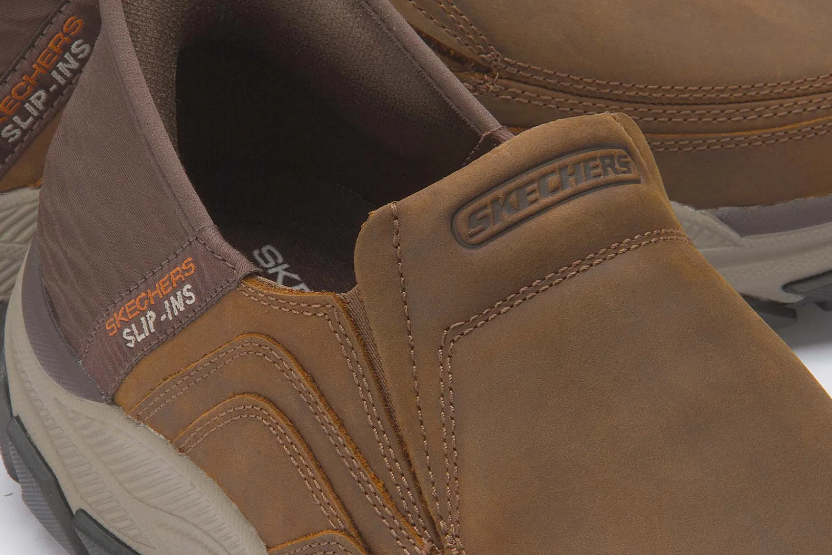 Slipper|Skechers Slip-in in Übergrößen Braun