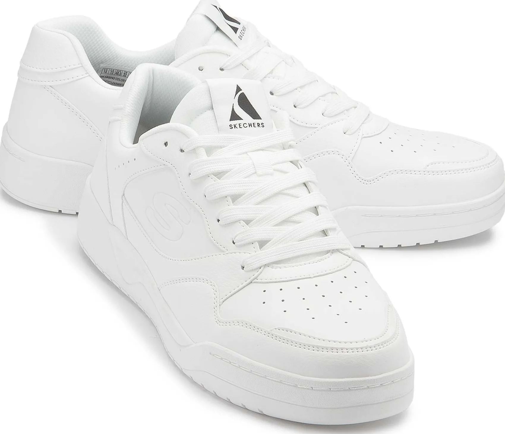 Sneaker|Schnürschuhe|Skechers Sneaker in Übergrößen Weiß