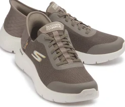 Sneaker|Schnürschuhe|Skechers Sneaker in Übergrößen Braun