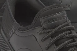 Schnürschuhe|Sketchers Schnürschuh in Übergrößen Schwarz