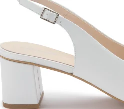 Sandalen|Brautschuhe|Horsch Schuhe Sling in Übergrößen Weiß