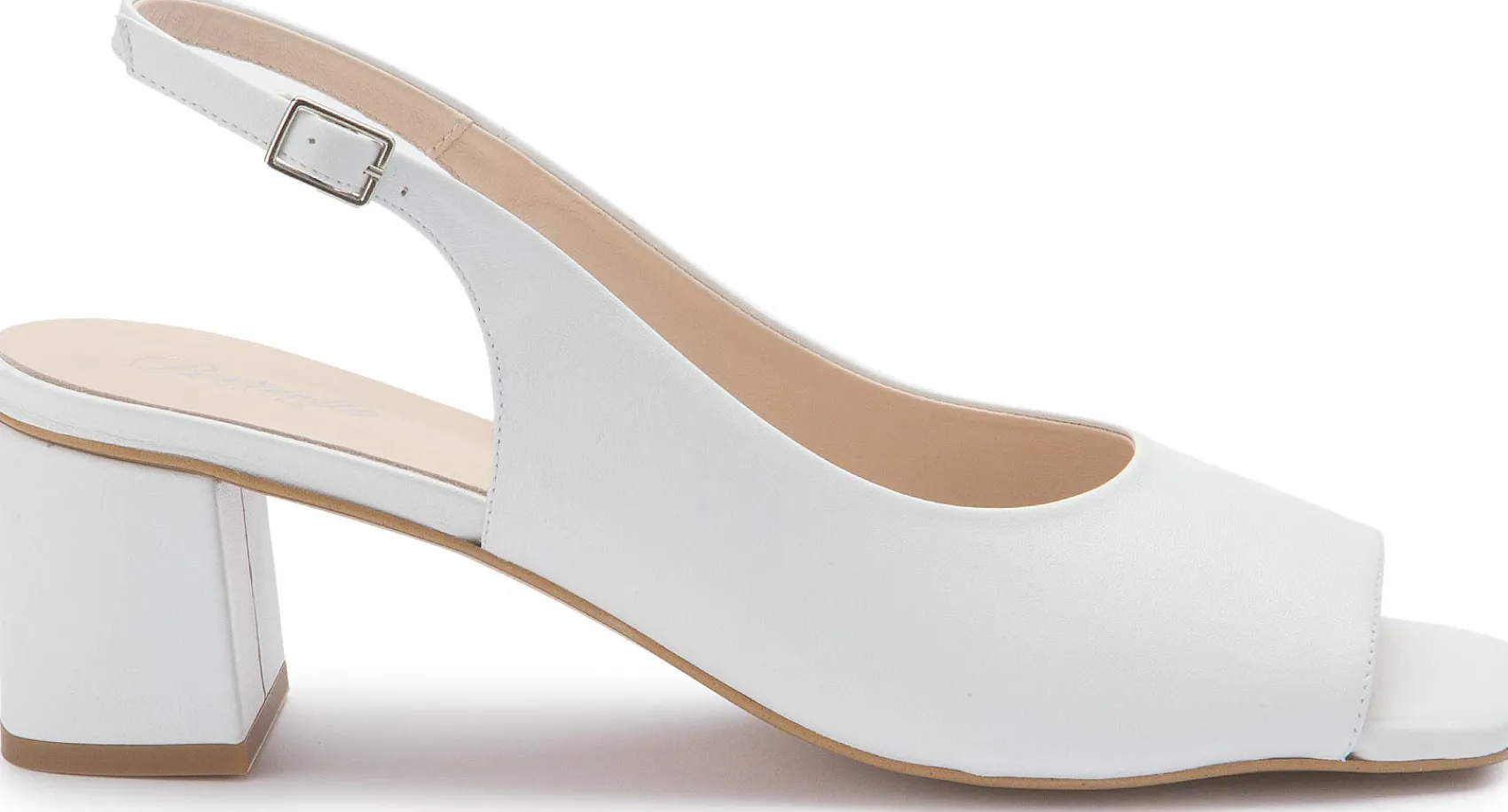Sandalen|Brautschuhe|Horsch Schuhe Sling in Übergrößen Weiß