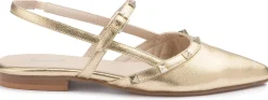 Sling|Sandalen|Horsch Schuhe Sling in Übergrößen Gold