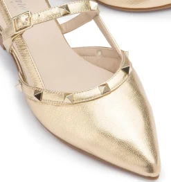 Sling|Sandalen|Horsch Schuhe Sling in Übergrößen Gold