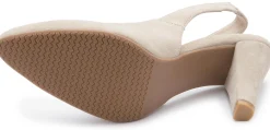 Sling|Pumps|Horsch Schuhe Sling in Übergrößen Beige