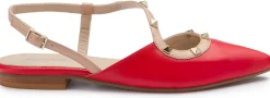 Sling|Sandalen|Horsch Schuhe Sling in Übergrößen Rot