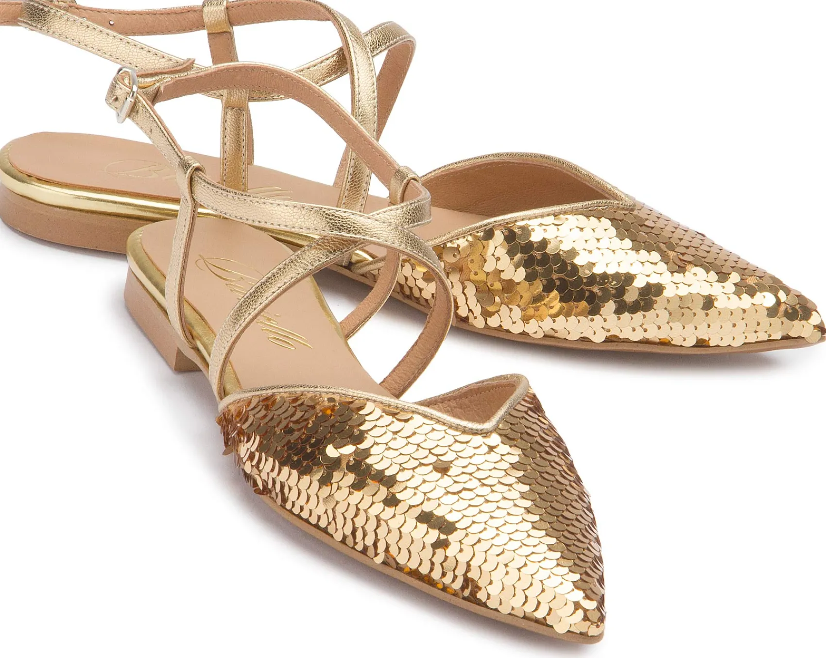 Sling|Sandalen|Horsch Schuhe Sling in Übergrößen Gold
