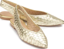 Sling|Sandalen|Horsch Schuhe Sling in Übergrößen Gold