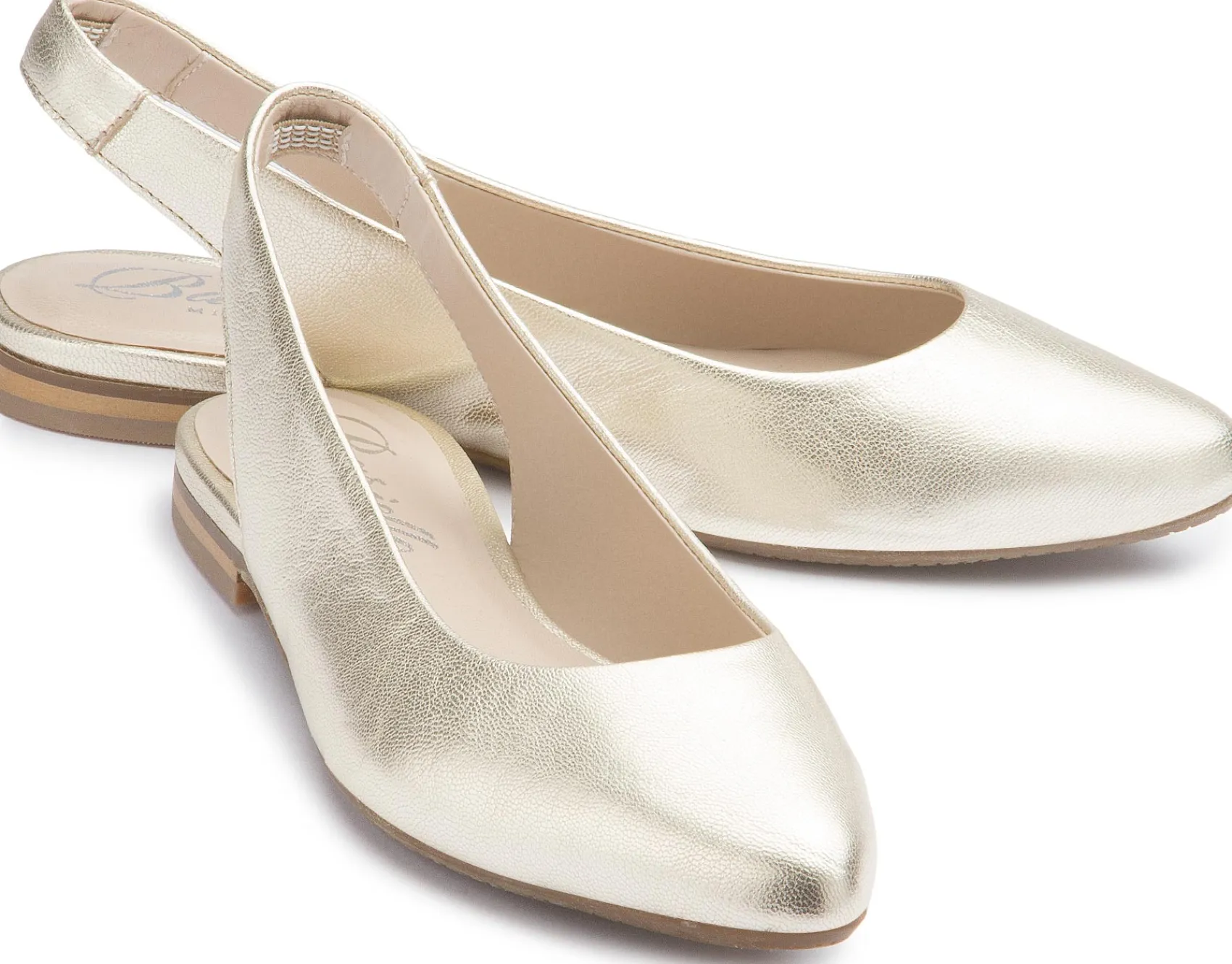 Sling|Sandalen|Horsch Schuhe Sling in Übergrößen Gold