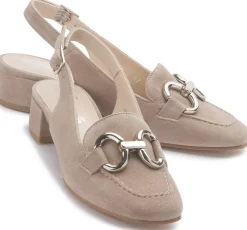 Sling|Sandalen|Horsch Schuhe Sling in Übergrößen Beige