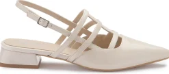 Sling|Sandalen|Horsch Schuhe Sling Pumps in Übergrößen Weiß