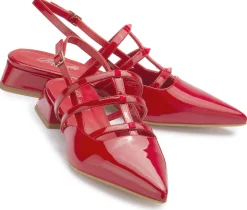 Sling|Sandalen|Horsch Schuhe Sling Pumps in Übergrößen Rot