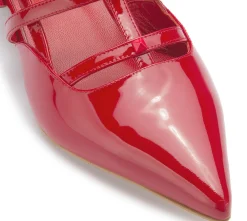 Sling|Sandalen|Horsch Schuhe Sling Pumps in Übergrößen Rot