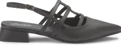 Sling|Sandalen|Horsch Schuhe Sling Pumps in Übergrößen Schwarz
