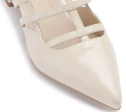 Sling|Sandalen|Horsch Schuhe Sling Pumps in Untergrößen Weiß