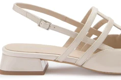 Sling|Sandalen|Horsch Schuhe Sling Pumps in Untergrößen Weiß