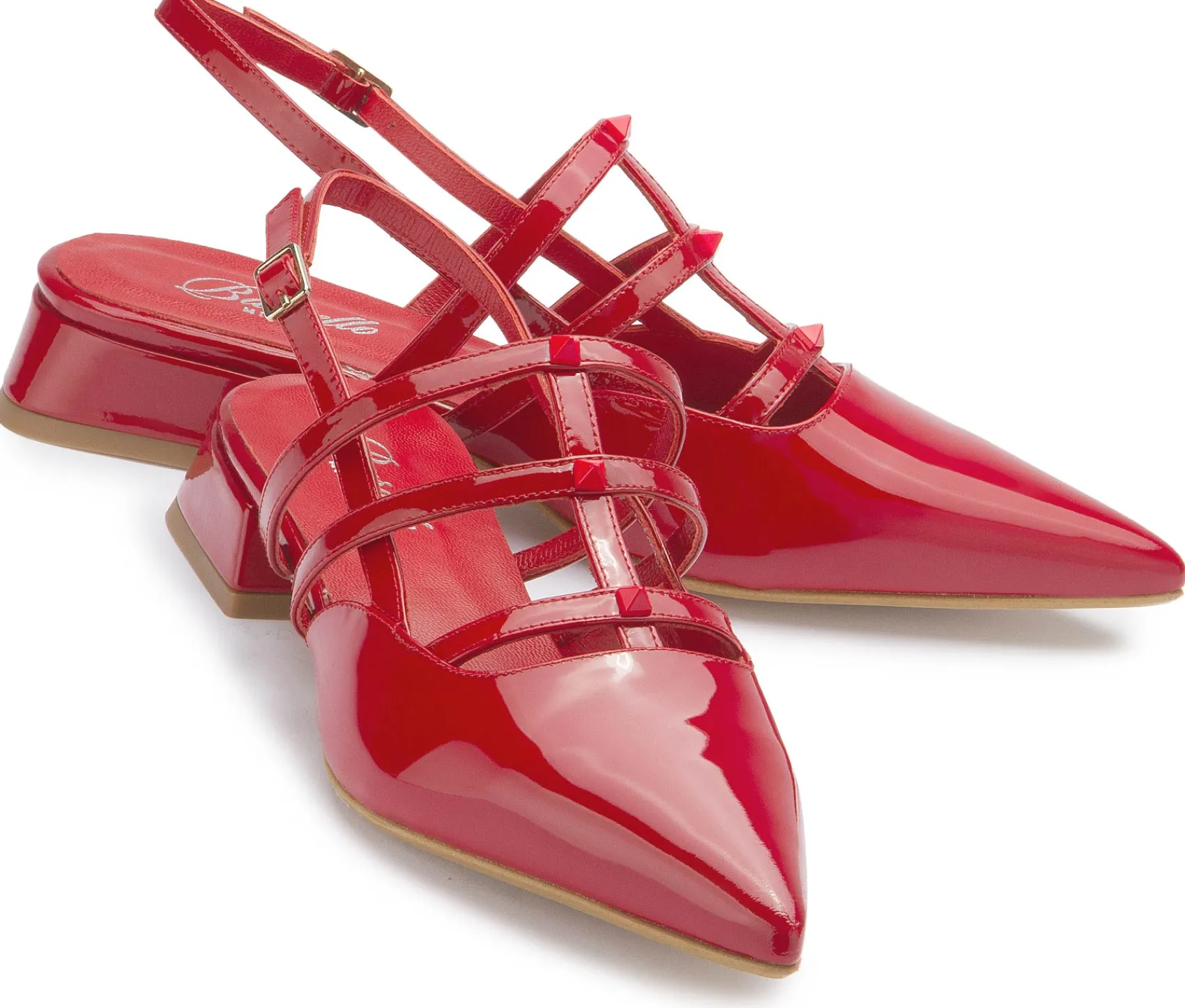Sling|Sandalen|Horsch Schuhe Sling Pumps in Untergrößen Rot