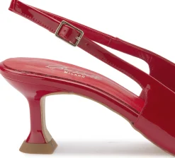 Sling|Sandalen|Horsch Schuhe Sling-Pumps in Übergrößen Rot