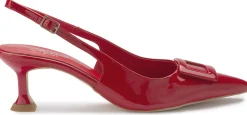 Sling|Sandalen|Horsch Schuhe Sling-Pumps in Übergrößen Rot