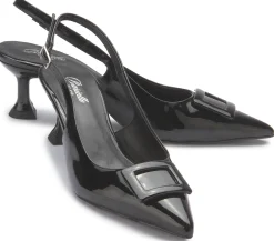 Sling|Sandalen|Horsch Schuhe Sling-Pumps in Übergrößen Schwarz