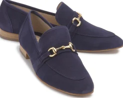 Slipper|Horsch Schuhe Slipper in Übergrößen Blau