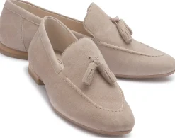 Slipper|Horsch Schuhe Slipper in Übergrößen Beige