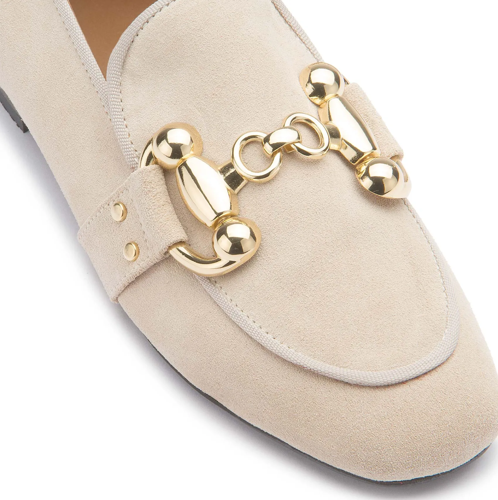 Slipper|Horsch Schuhe Slipper in Übergrößen Beige