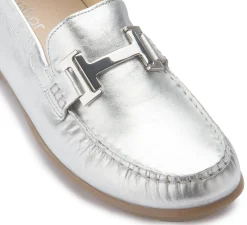 Slipper|Gabor Slipper in Übergrößen Silber