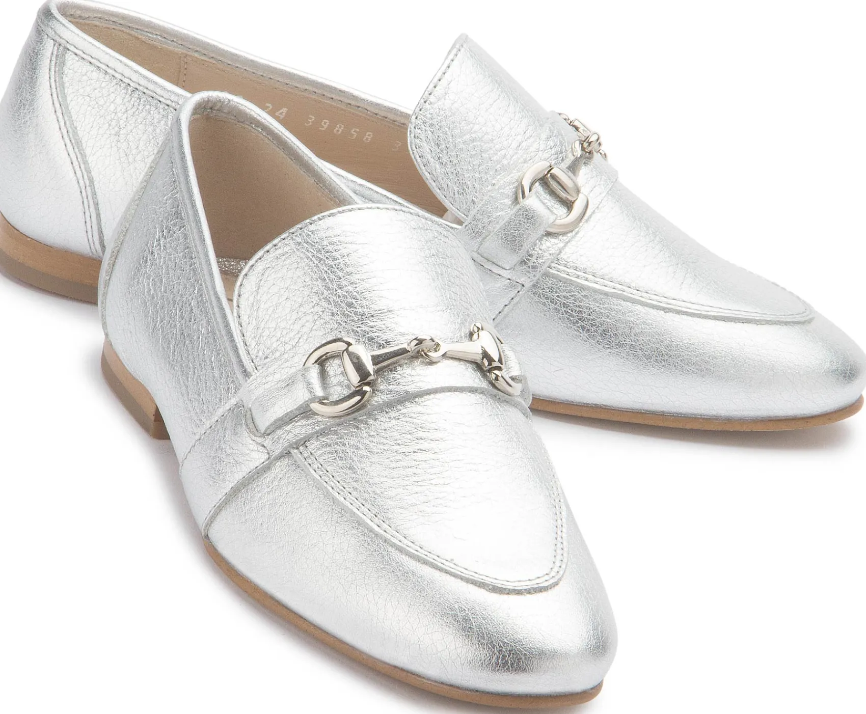 Slipper|Horsch Schuhe Slipper in Übergrößen Silber