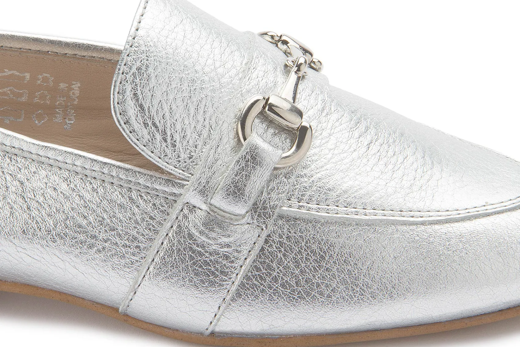Slipper|Horsch Schuhe Slipper in Übergrößen Silber