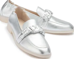 Slipper|Gabor Slipper in Übergrößen Silber