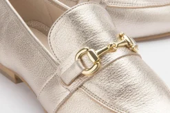 Slipper|Horsch Schuhe Slipper in Übergrößen Gold