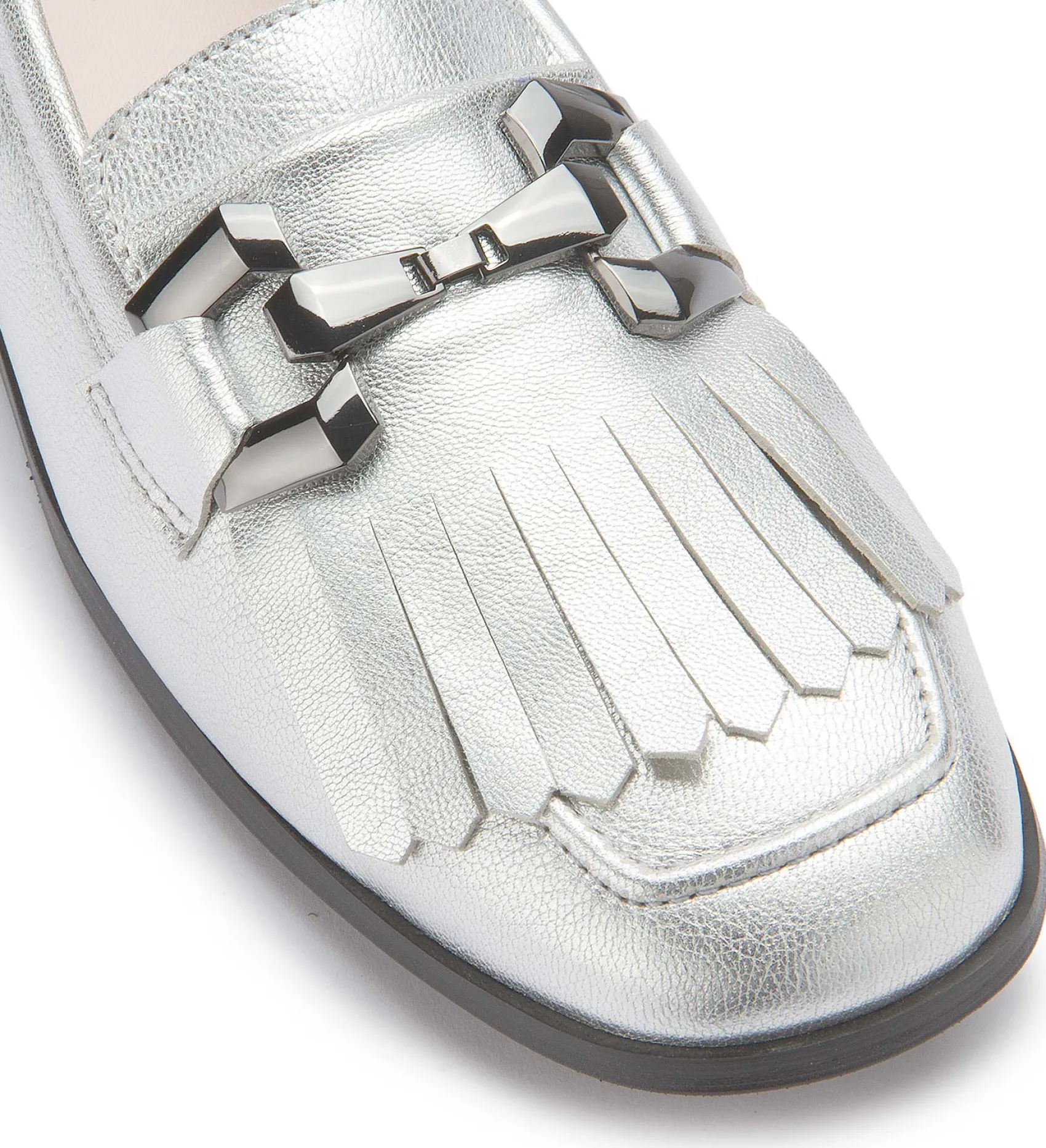Slipper|Horsch Schuhe Slipper in Übergrößen Silber