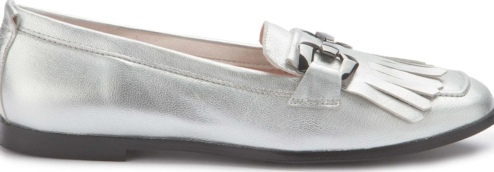 Slipper|Horsch Schuhe Slipper in Übergrößen Silber