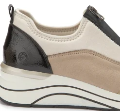 Sneaker|Slipper|Remonte Slipper in Übergrößen Beige