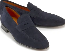 Slipper|Horsch Schuhe Slipper in Übergrößen Blau