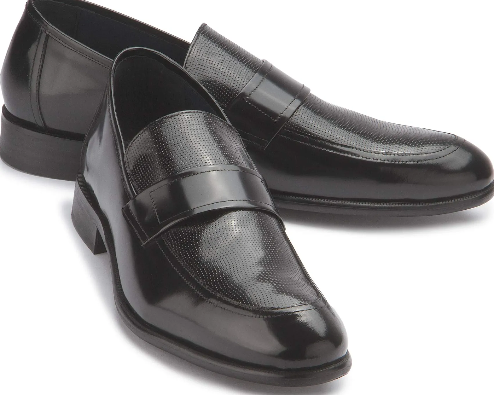 Slipper|Business-Schuhe|Horsch Schuhe Slipper in Übergrößen Schwarz