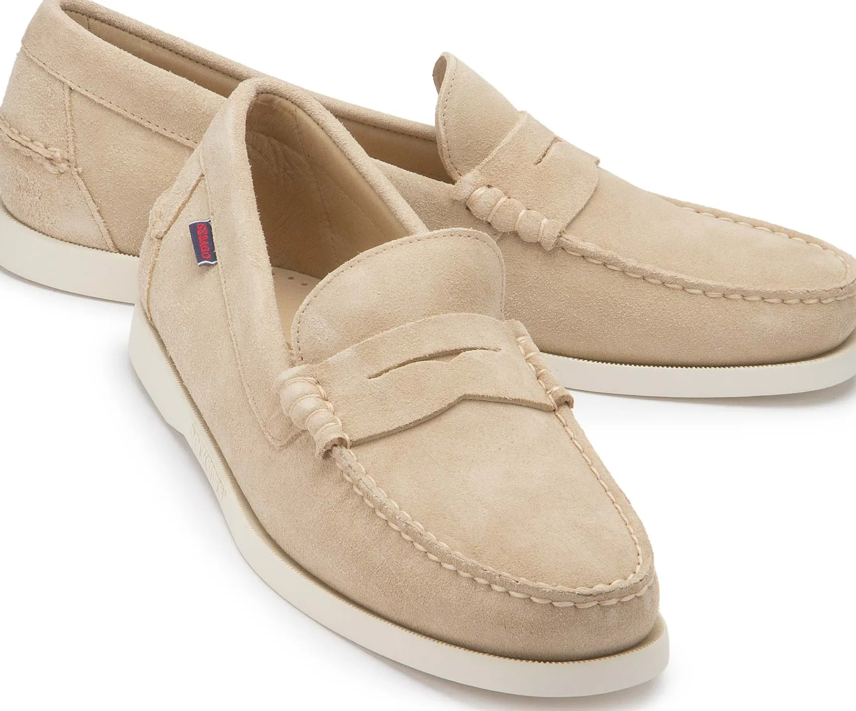 Slipper|Horsch Schuhe Slipper in Übergrößen Beige