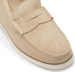 Slipper|Horsch Schuhe Slipper in Übergrößen Beige