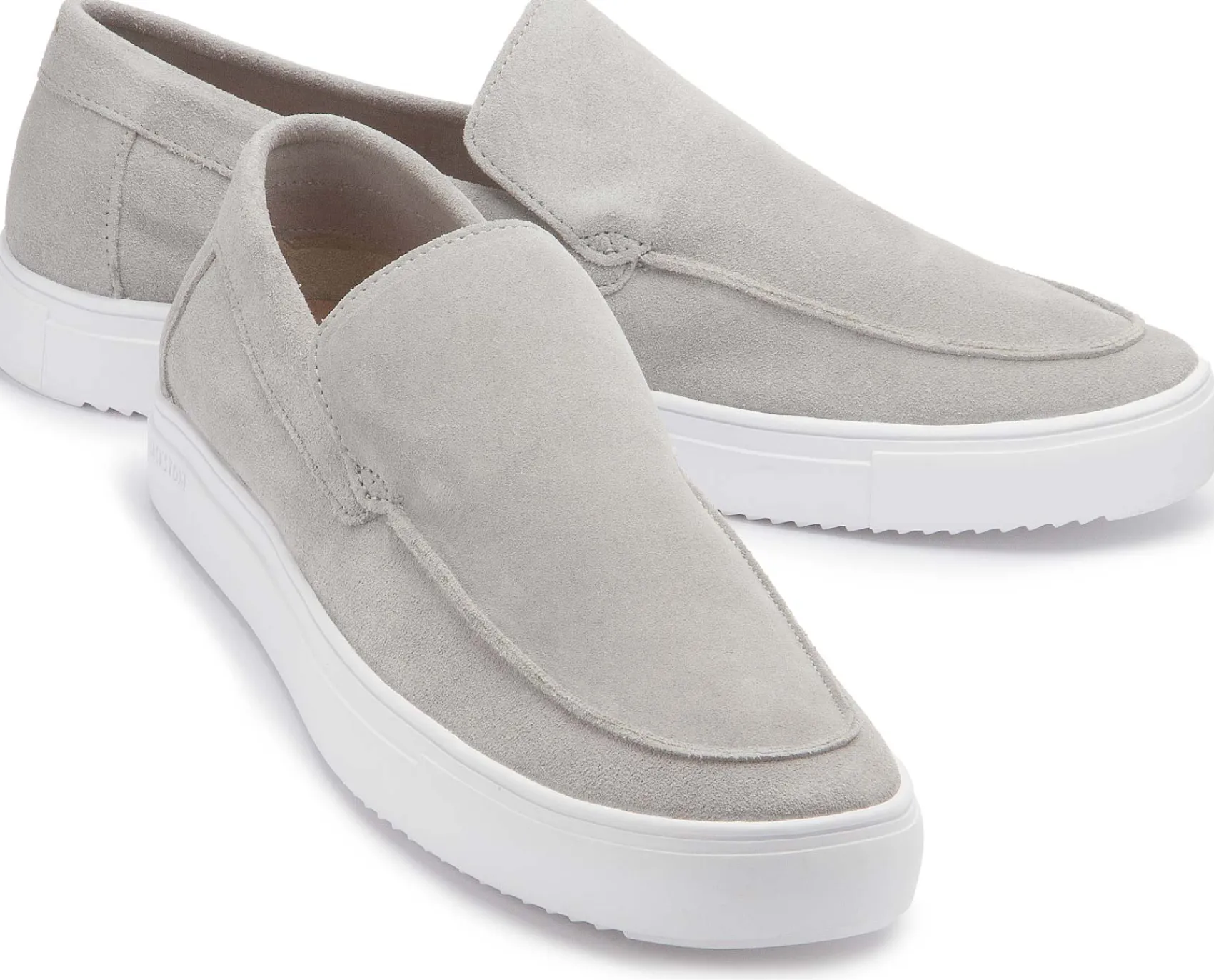 Slipper|blackstone Slipper in Übergrößen Grau